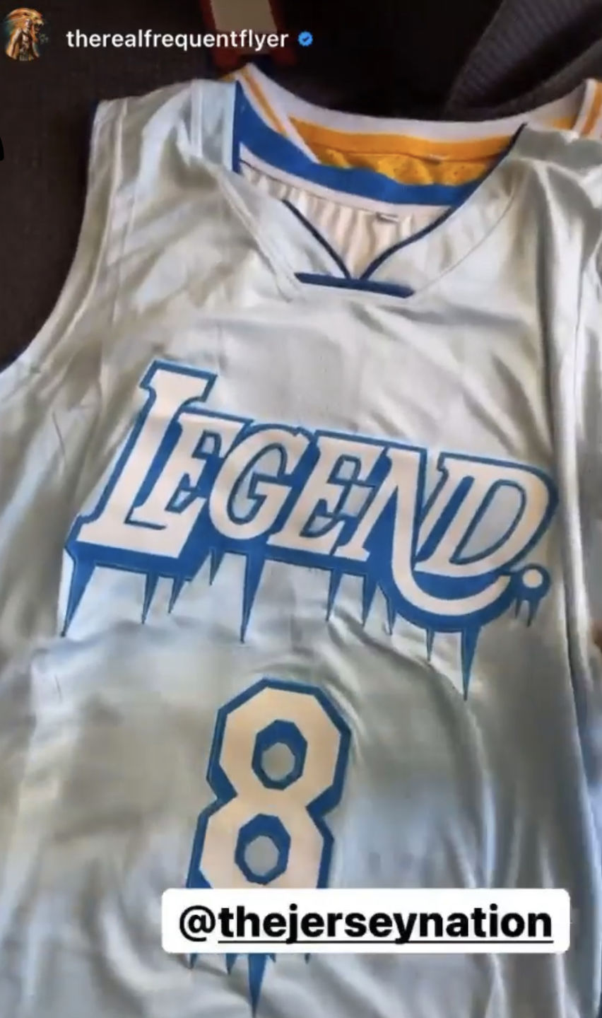 Customer photo review of Legend Icy Custom Basketball Jersey