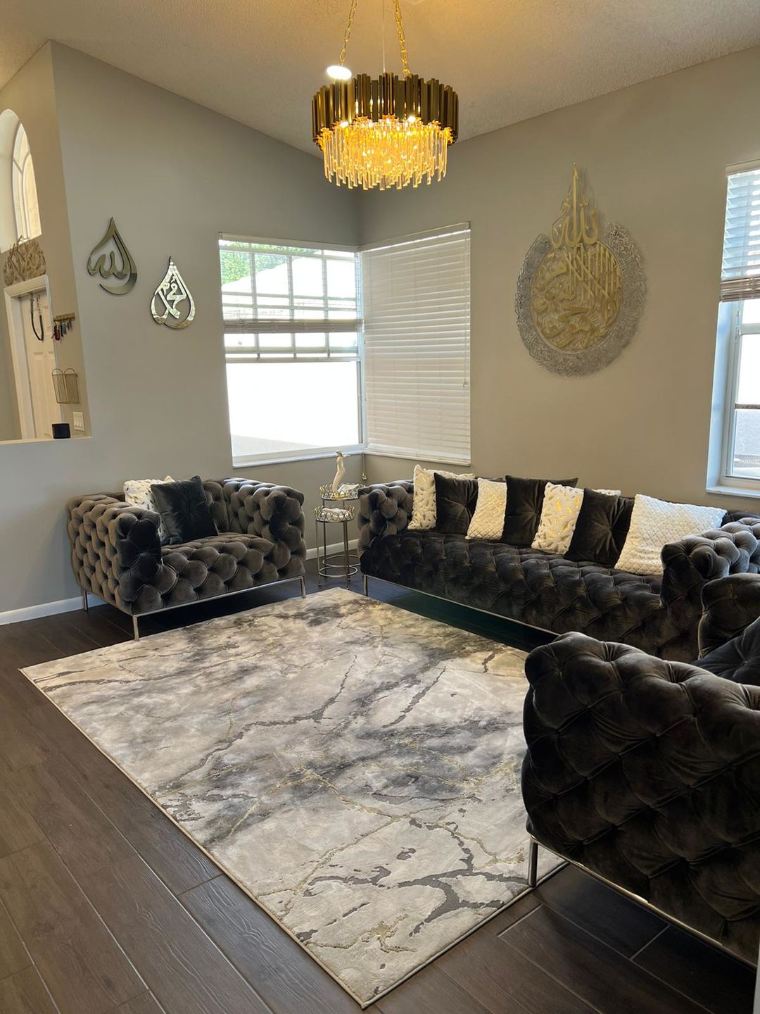 Customer photo review of Fabi Ayyi Ala-i Rabbikuma Tukazziban (Verse 13th of Surah Ar-Rahman) Shiny Metal Islamic Wall Art