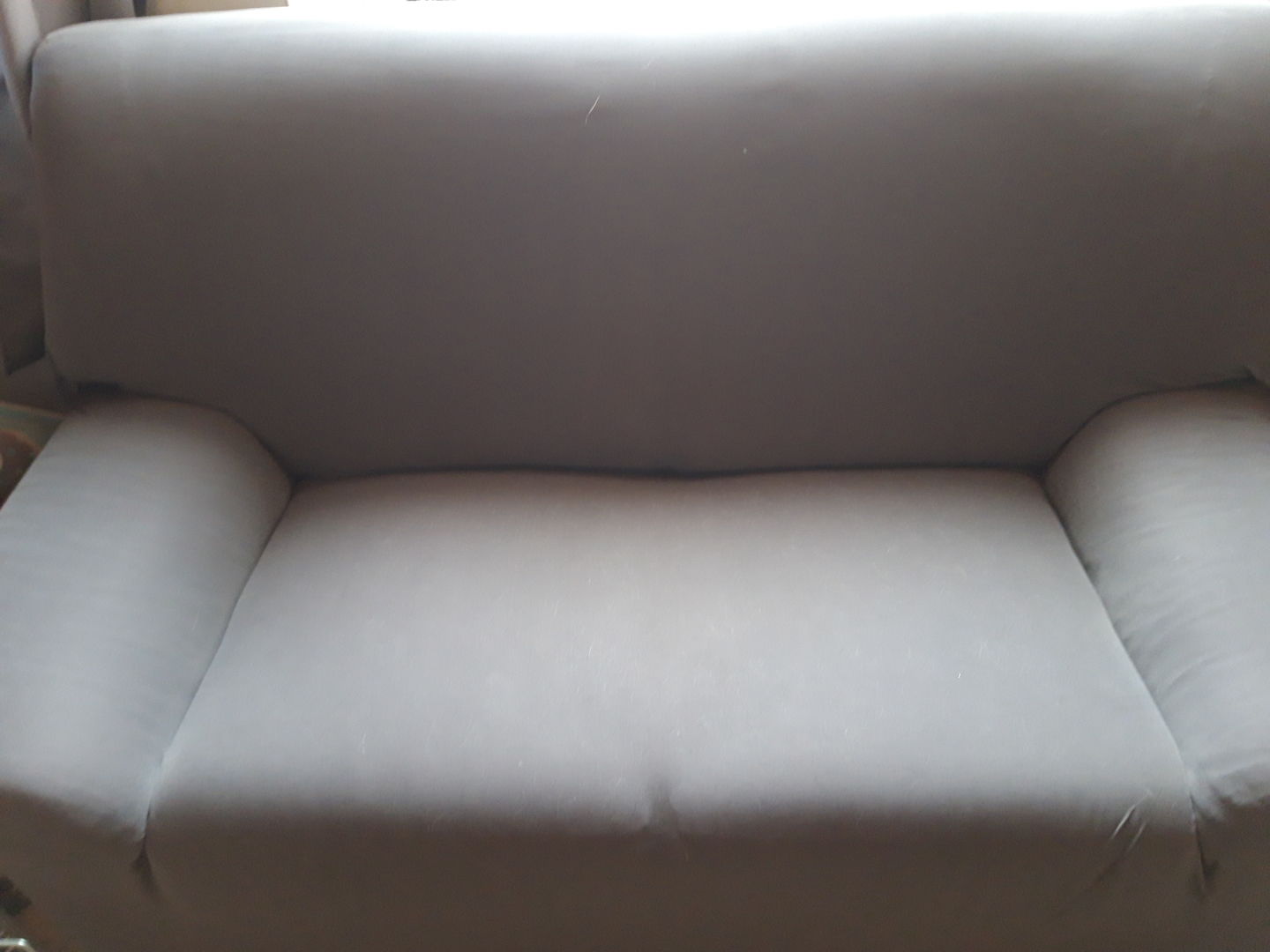 Customer photo review of Gris anthracite - Housses Extensibles de Fauteuil et Canapé