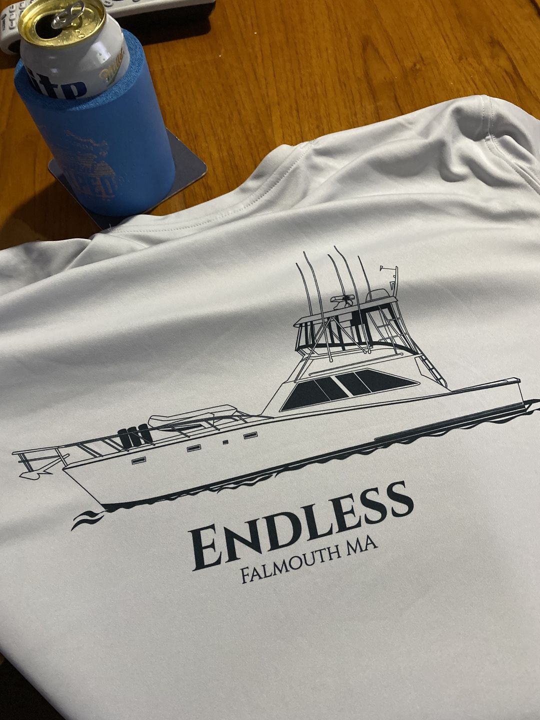 Customer photo review of Custom Boat Kids T-shirts