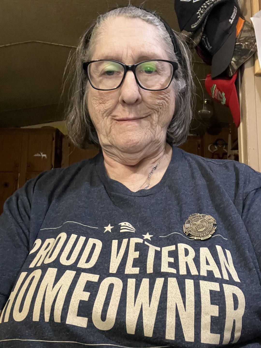 Customer photo review of US Air Force Veteran's Day Pin