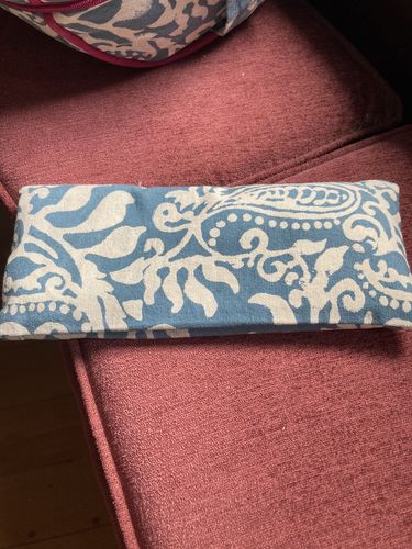 Customer photo review of Bangalore Paisley - Eye Pillow