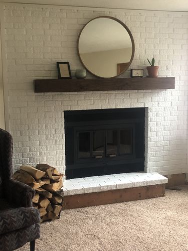 Customer photo review of Rustic Mantels