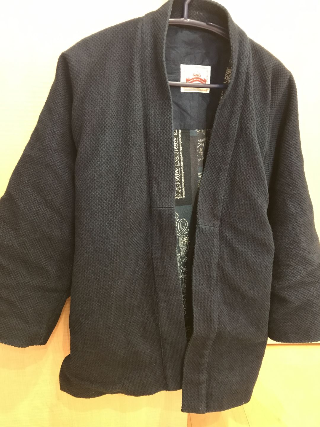 Customer photo review of 裏バンダナ柄　植物藍染刺し子半纏
