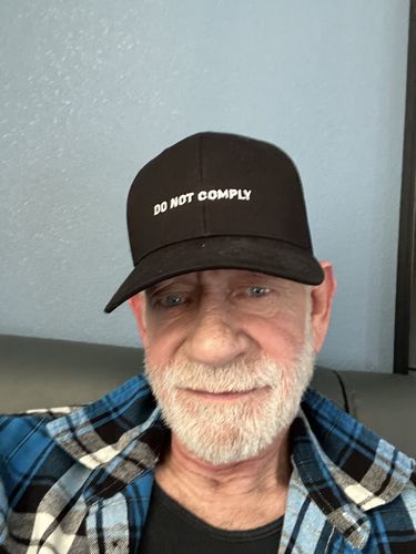 Customer photo review of Do Not Comply Hat