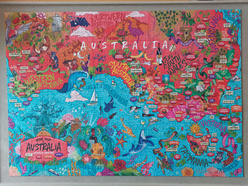 Customer photo review of Wine Puzzle - Australia