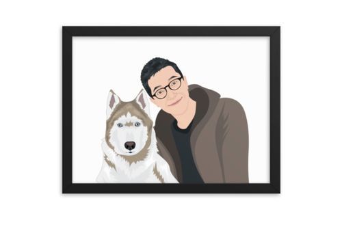 Customer photo review of Custom Framed Family Portrait