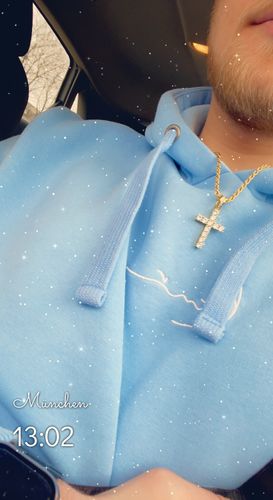 Customer photo review of CROSS PIECE. - 18K GOLD PENDANT