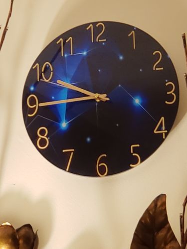 Customer photo review of Modern Visions Geometric Wall Clock