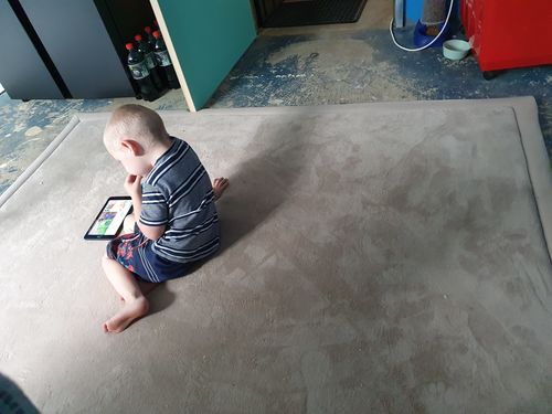 Customer photo review of The Mellow Mat™ (Soft Touch Tatami Rug)