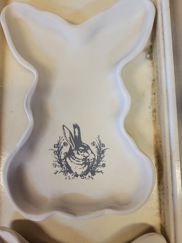 Customer photo review of Bon Bon Bunny - Mesh Stencil 8.5x11