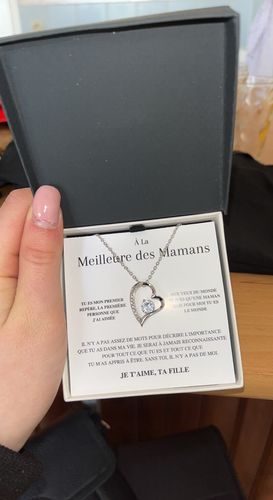 Customer photo review of Collier Coeur Or - À La Meilleure des Mamans - Ta Fille