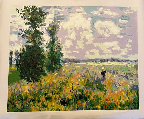 Customer photo review of Poppy fields near Argenteuil - Paint by Numbers
