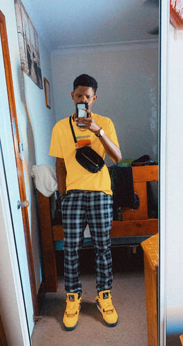 Customer photo review of Nike Air Jordan 4 Retro 'Lightning' (2021)