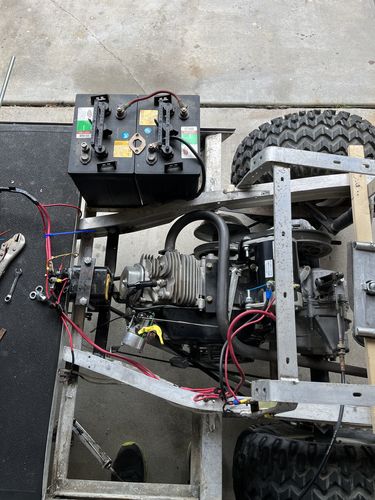Customer photo review of 86-96 Club Car DS Adjustable GX390/Clone Motor Mount