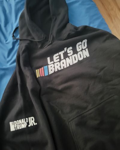Customer photo review of Let's Go Brandon Hoodie