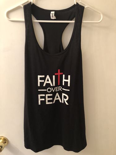Customer photo review of Faith Over Fear Women's Apparel