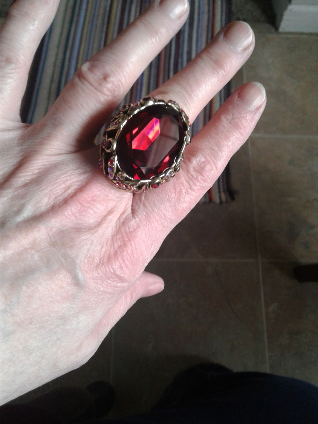 Customer photo review of Heidi Daus® "Dare to Wear" Crystal Statement Ring