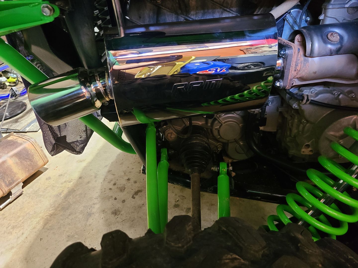 Customer photo review of RPM SxS Teryx KRX 1000 Catless Slip On Sport Muffler KRF1000