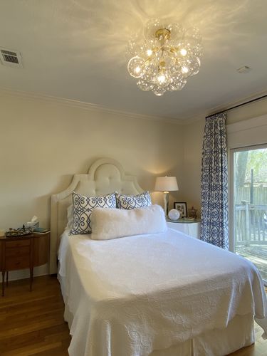 Customer photo review of Modern Semi Flush Cluster Bubble Chandelier