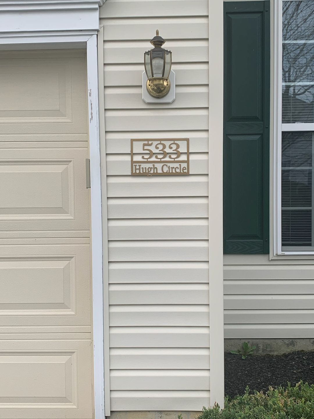 Customer photo review of Home Address Plaque - 3 Sizes