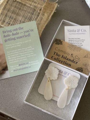 Customer photo review of Maite Macabebe Earrings