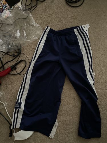 Customer photo review of Vintage Adidas Tear Away Sweatpants Size Medium