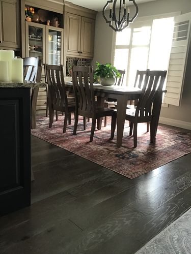 Customer photo review of Distressed Vintage Cezanne Terracotta Area Rug