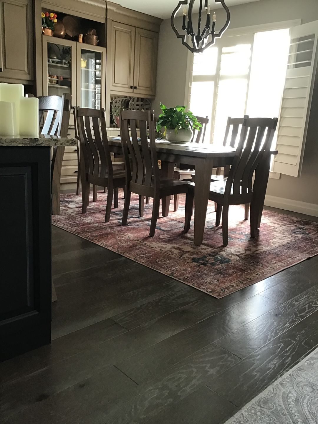 Customer photo review of Distressed Vintage Cezanne Terracotta Area Rug