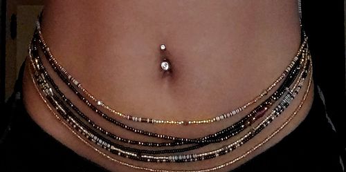 Customer photo review of True Essence Tie On Waist Beads