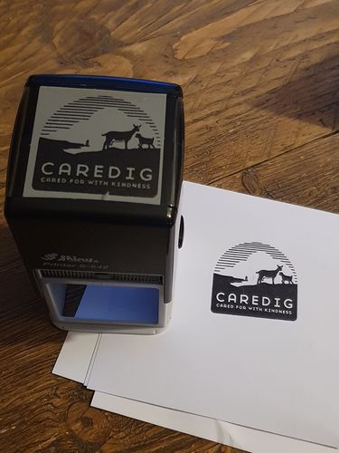 Customer photo review of Self-Inking Stamp