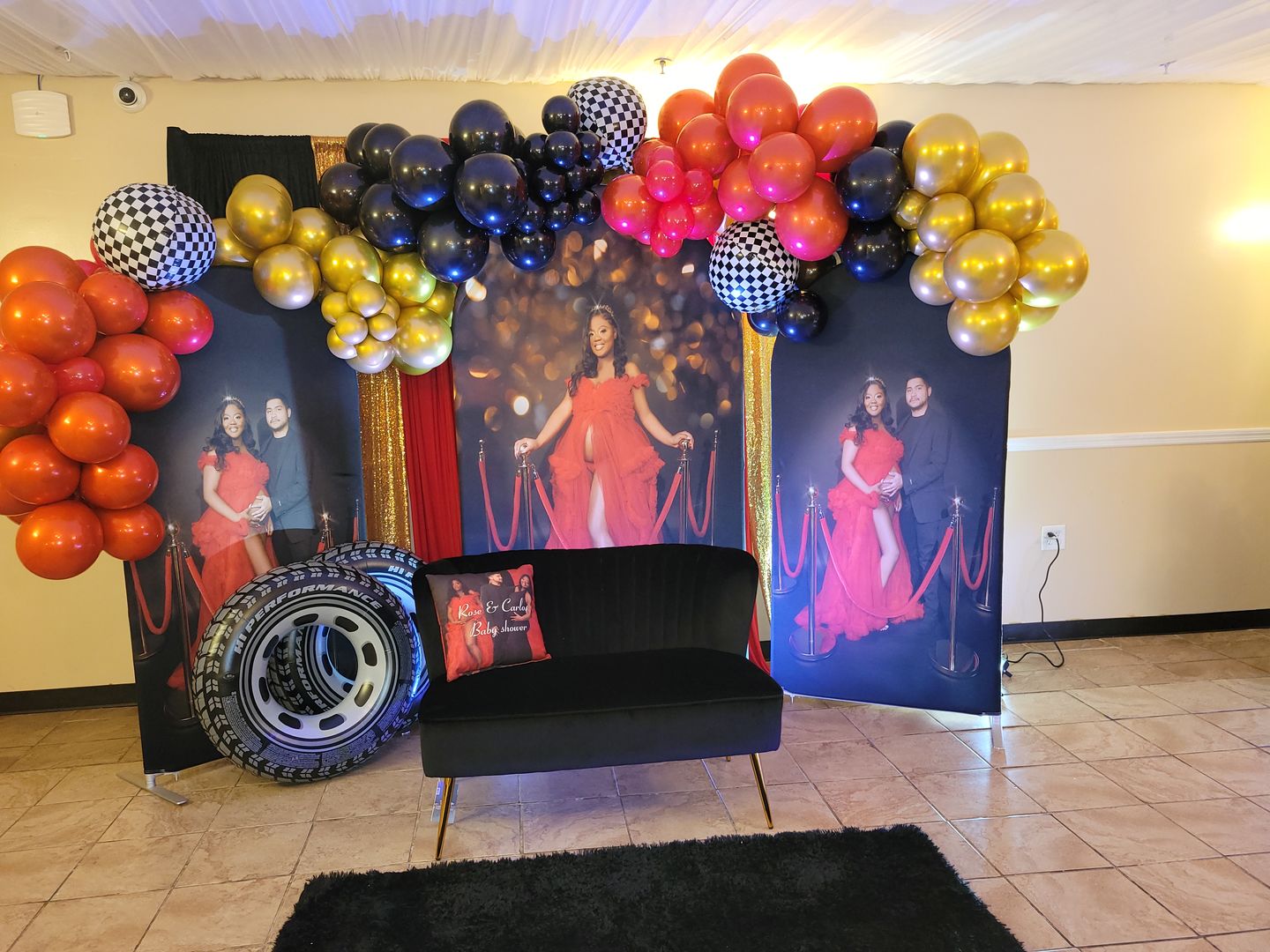 Customer photo review of Chiara Backdrop Wall Set, Arched Wall Set Birthday&Baby Shower&Wedding Party Decoration