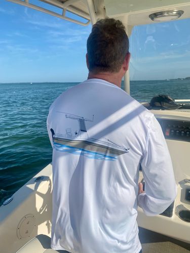 Customer photo review of Dri-Fit Custom Boat Shirts (Front & Back)
