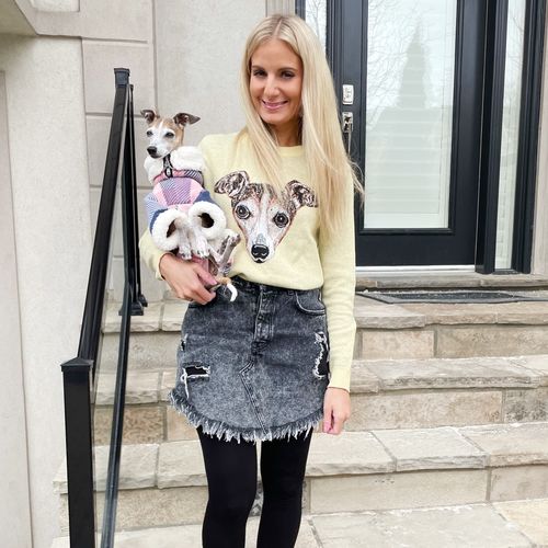 Customer photo review of Portrait Only Pet Custom Sweater