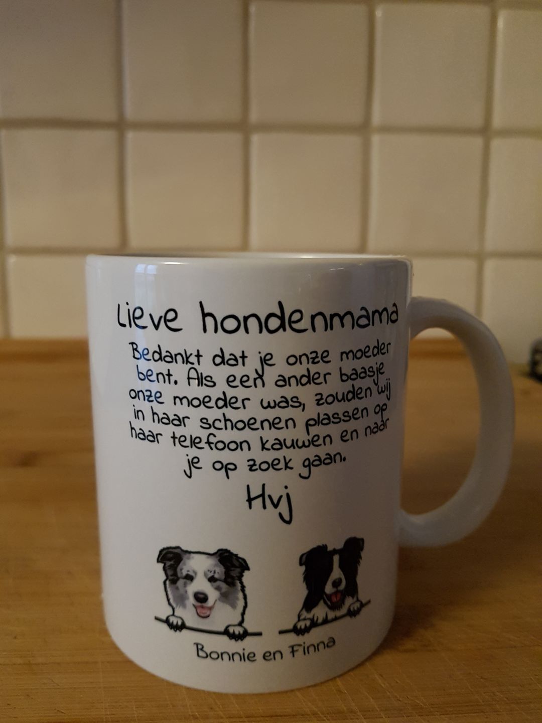 Customer photo review of Lieve Hondemama - Gepersonaliseerde mok