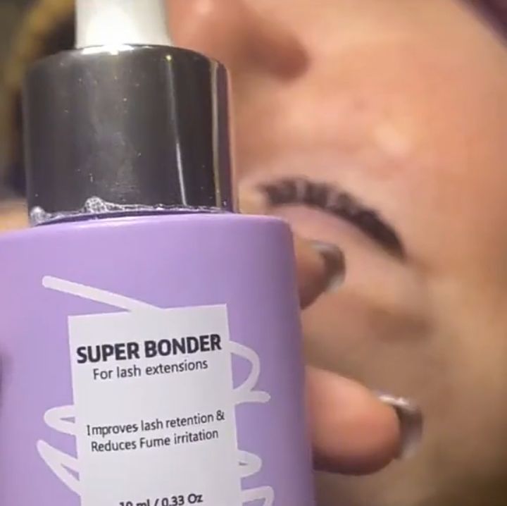 Customer photo review of SUPER BONDER FOR LASH EXTENSIONS