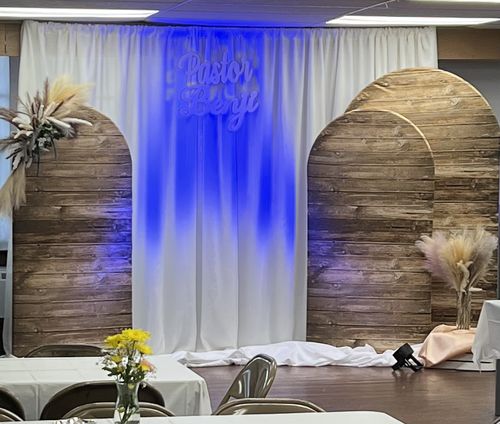Customer photo review of Chiara Backdrop Wall Set, Arched Wall Set Birthday&Baby Shower&Wedding Party Decoration