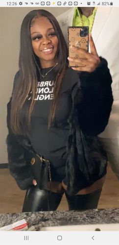 Customer photo review of Solid Color On-trend Thigh-Length Boots