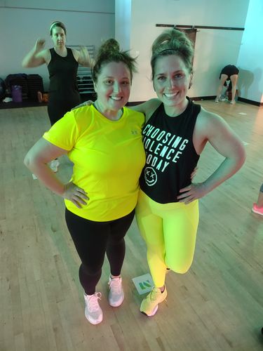 Customer photo review of Salty Savage™ Ladies "CHOOSING VIOLENCE TODAY" Flowy Crop Top | Black
