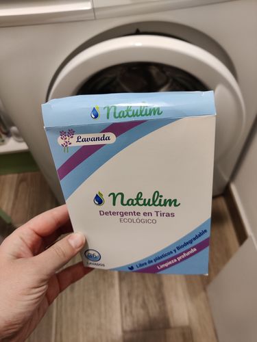 Customer photo review of Eco-Tiras de Detergente 40 lavados Natulim