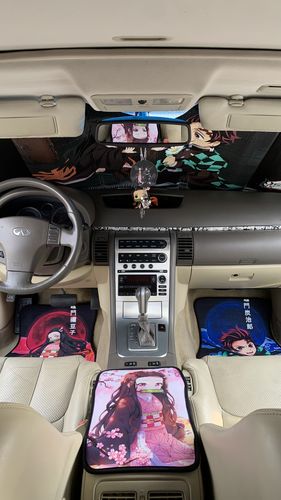 Customer photo review of Tanjiro And Nezuko Car Floor Mats Custom Anime Demon Slayer Car Accessories