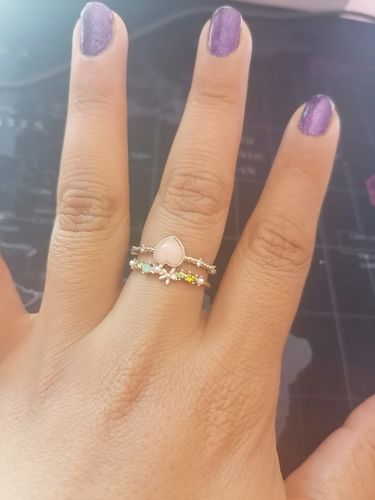 Customer photo review of Anillo de Corazón Rose Gold