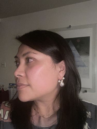 Customer photo review of Ana baroque pearl earrings