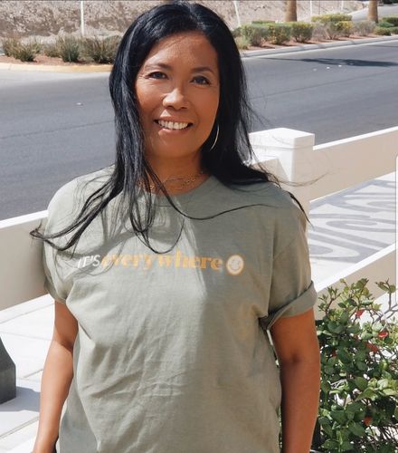Customer photo review of It's Everywhere Tee