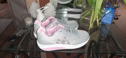 Customer photo review of Women Orthopedic Corrector Running Walking Sneakers, Comfortable Working Shoes