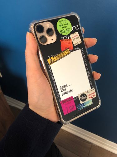 Customer photo review of Label Gift Soft Silicone Black iPhone Case