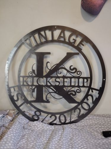 Customer photo review of Circle Letter Monogram