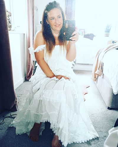 Customer photo review of Phi Phi Heart Smock Dress