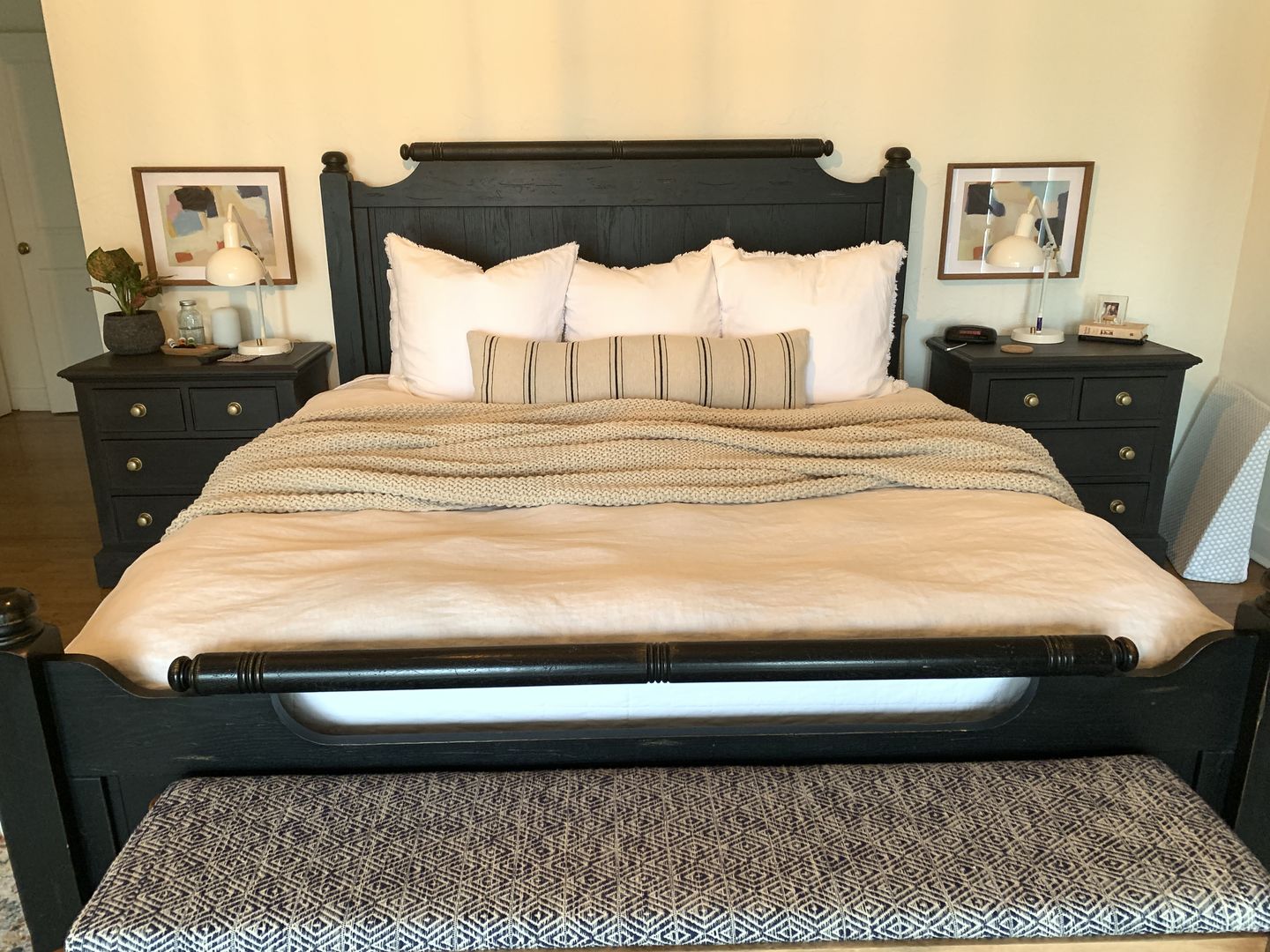 Customer photo review of Ollie in Warm Charcoal - Lumbar 12x40"
