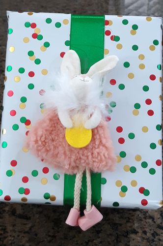 Customer photo review of Handcrafted Easter Bunny Hanging Ornaments